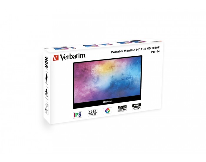 Монитор Verbatim PM-14 Portable Monitor 14" Full HD 1080p