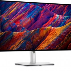 Монитор Dell U2723QE, 27" IPS Anti-Glare, UltraSharp InfinityEdge, 5ms, 2000:1, 400 cd/m2, 4K 3840x2160, 100% sRGB, HDMI, DisplayPort, USB 3.2 Gen 2/USB-C hub, RJ45, ComfortView Plus, Height Adjustable, Pivot, Swivel, Tilt, PiP, PbP, Grey - Офис