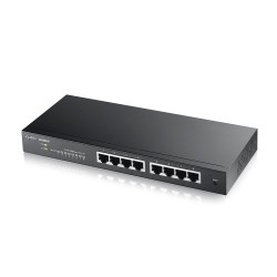 Комутатор Zyxel GS1900-8 v2, 8 port GbE L2 smart switch, desktop, fanless - ZyXEL