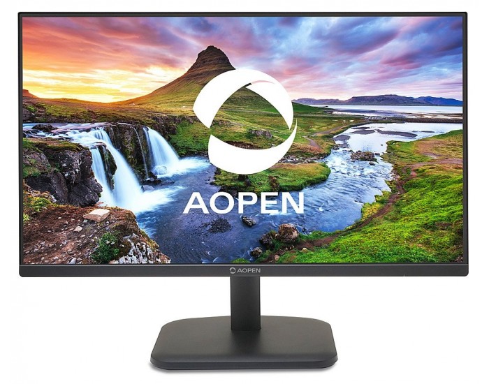 Монитор Aopen powered by Acer 24CL1YEbmix, 23.8'', IPS FHD (1920x1080) LED, 250nit, 1ms TVR, ZeroFrame, 100Hz FreeSync, sRGB 99%, Flicker-less, 1000:1 ACM, HDMI, VGA, Tilt, Vesa, BluelightShield, Speakers, Black