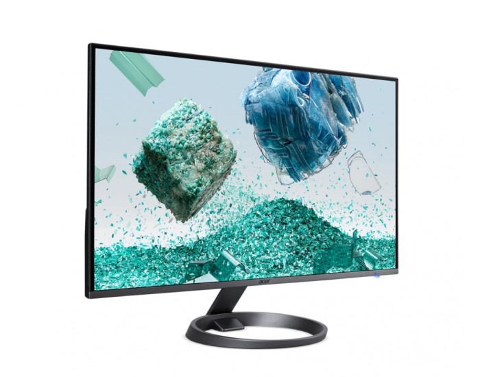 Монитор Acer Vero RL242YEyiiv, 23.8W" IPS LED, Anti-Glare, FreeSync, 4ms (GTG), 75Hz, 100M:1, 250nits, 1920x1080, Flicker-Less, BlueLightShield, 2xHDMI, VGA, Tilt, VESA, Black