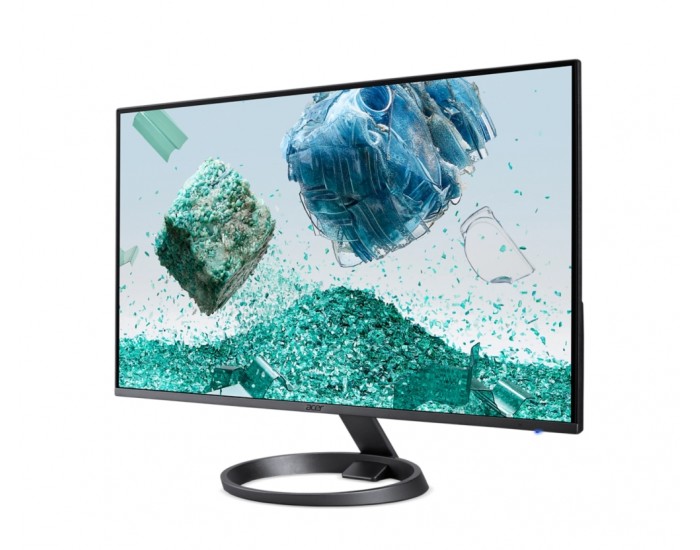 Монитор Acer Vero RL242YEyiiv, 23.8W" IPS LED, Anti-Glare, FreeSync, 4ms (GTG), 75Hz, 100M:1, 250nits, 1920x1080, Flicker-Less, BlueLightShield, 2xHDMI, VGA, Tilt, VESA, Black