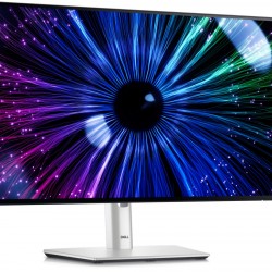 Монитор Dell U2422HE, 23.8" IPS Anti-Glare, UltraSharp InfinityEdge, 5ms, 1000:1, 250 cd/m2, FullHD 1920x1080, 120 Hz, 100% sRGB, HDMI, DisplayPort, USB-C Hub, USB 3.2 hub, RJ45, KVM ComfortView Plus, Height Adjustable, Pivot, Swivel, Tilt, Black - Монитори