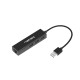 USB хъб Natec usb 2.0 hub dragonfly 3x port usb 2.0 usb+rj45