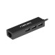 USB хъб Natec usb 2.0 hub dragonfly 3x port usb 2.0 usb+rj45