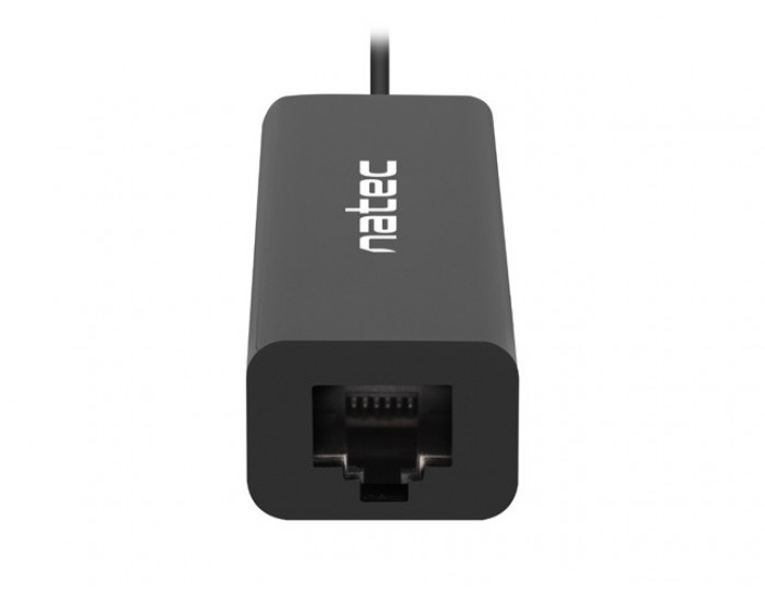 USB хъб Natec usb 2.0 hub dragonfly 3x port usb 2.0 usb+rj45