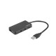 USB хъб Natec HUB Moth USB 3.0 4-Port Black