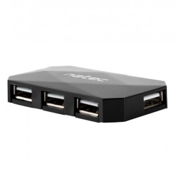 USB хъб Natec HUB Locust USB 2.0 4-Port Black - USB Хъбове, Четци и Флашки