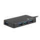 USB хъб Natec usb 3.0 hub silkworm 4-ports black usb-c