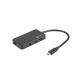 USB хъб Natec usb 3.0 hub silkworm 4-ports black usb-c