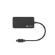 USB хъб Natec usb 3.0 hub silkworm 4-ports black usb-c