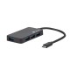 USB хъб Natec usb 3.0 hub silkworm 4-ports black usb-c