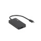 USB хъб Natec usb 3.0 hub silkworm 4-ports black usb-c