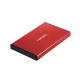 Кутия за твърд диск Natec External HDD/SSD Enclosure Rhino Go SATA 2.5" USB 3.0 Red