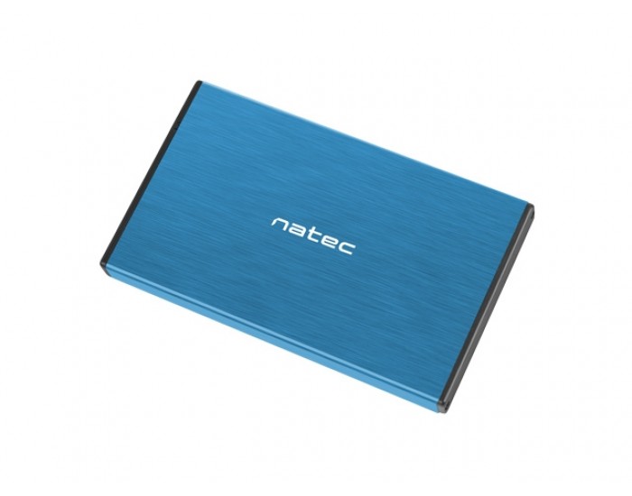 Кутия за твърд диск Natec External HDD/SSD Enclosure Rhino Go SATA 2.5" USB 3.0 Blue