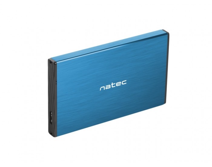 Кутия за твърд диск Natec External HDD/SSD Enclosure Rhino Go SATA 2.5" USB 3.0 Blue