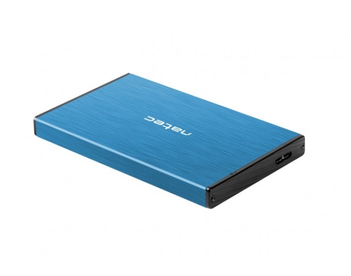 Кутия за твърд диск Natec External HDD/SSD Enclosure Rhino Go SATA 2.5" USB 3.0 Blue