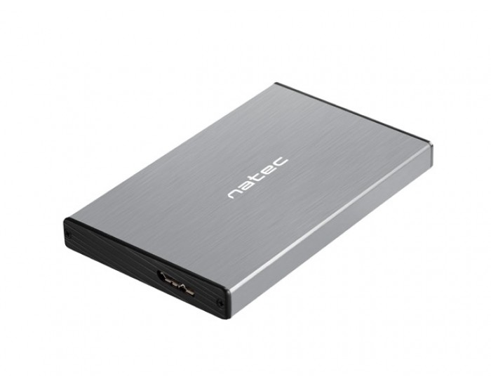 Кутия за твърд диск Natec External HDD/SSD Enclosure Rhino Go SATA 2.5" USB 3.0 Grey