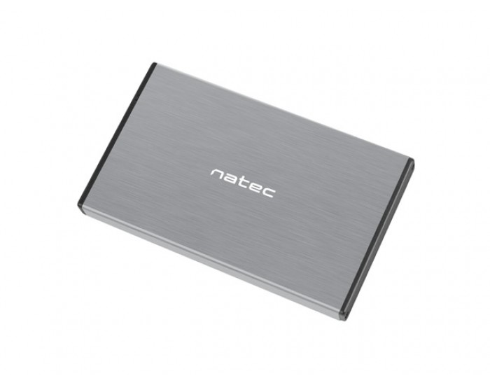 Кутия за твърд диск Natec External HDD/SSD Enclosure Rhino Go SATA 2.5" USB 3.0 Grey