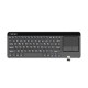 Клавиатура Natec wireless keyboard Turbot slim touch pad x-scissors us layout