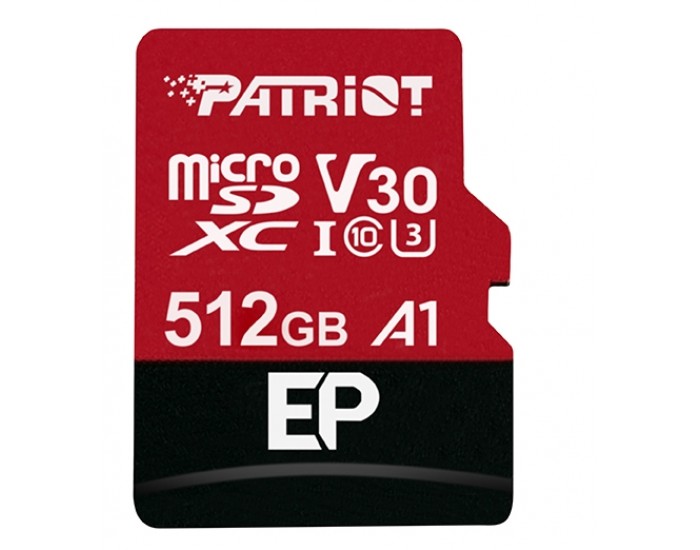 Памет Patriot EP Series 512GB Micro SDXC V30