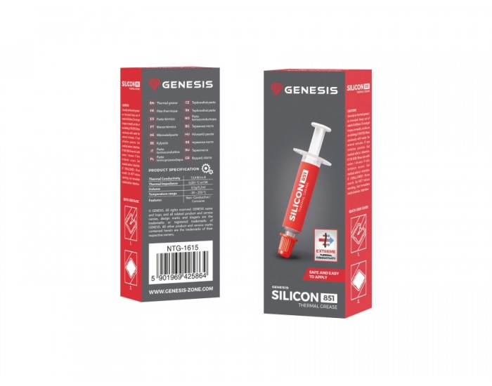 Термо паста Genesis Thermal Grease Silicon 851 0.5G