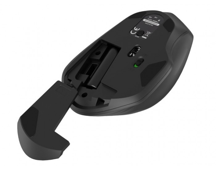 Мишка Natec Mouse Siskin Wireless 1600DPI 2.4GHz + Bluetooth 5.0 Optical Black