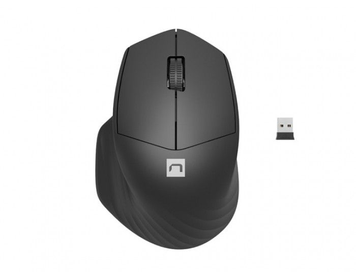 Мишка Natec Mouse Siskin Wireless 1600DPI 2.4GHz + Bluetooth 5.0 Optical Black