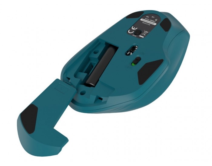 Мишка Natec Mouse Siskin Wireless 1600DPI 2.4GHz + Bluetooth 5.0 Optical Blue