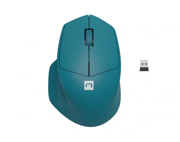 Мишка Natec Mouse Siskin Wireless 1600DPI 2.4GHz + Bluetooth 5.0 Optical Blue