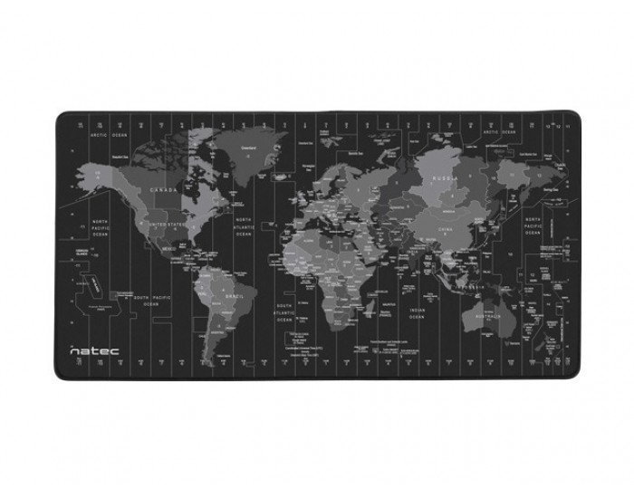 Подложка за мишка Natec Mouse Pad Time Zone Map MAXI 800x400 mm