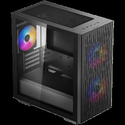 DeepCool MATREXX 40 3FS MATX Case, Mini-ITX / Micro-ATX , 1xUSB2.0, 1xUSB3.0, 1xAudio, 120mm pre-installed fan,ABS+SPCC+Tempered Glass, Mesh Panel DP-MATX-MATREXX40-3FS - Офис