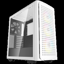 DeepCool CK560 White Mid Tower Case, Mini-ITX / Micro-ATX / ATX / E-ATX, 2xUSB3.0, 1xAudio, 1xType-C, ABS+SPCC+Tempered Glass, Mesh Pane R-CK560-BKAAE4-G-1 - Офис