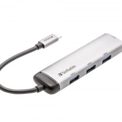 USB хъб Verbatim USB-C Multiport Hub 4-Port USB 3.2 Gen 1 Type A - USB Хъбове, Четци и Флашки