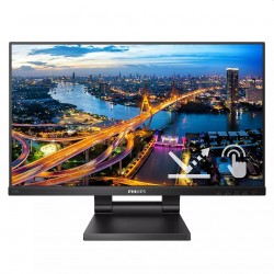 Монитор Philips 242B1TC/00, 23.8" Touch (anti-glare), IPS, WLED, 1920x1080@75Hz, 4ms GTG, 250cd m/2, 1000:1, DCR 50M:1, FlickerFree, Low Blue Mode, 2Wx2, Tilt, Height Adjust, D-SUB, HDMI, DP, USB hub - Монитори