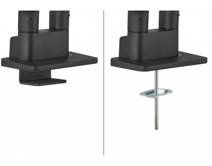 Стойка Neomounts by Newstar Next One Desk Mount, double display (topfix clamp &grommet)