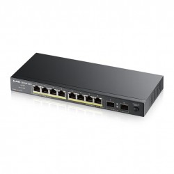 Комутатор Zyxel GS1100-10HP v2, unmanage PoE 8x Gigabit, 2x Fiber Uplink, 120 Watt PoE - ZyXEL