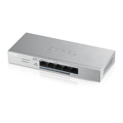 Комутатор ZyXEL GS1200-5HPv2, 5 Port Gigabit PoE+ webmanaged Switch, 4x PoE, 60 Watt - ZyXEL