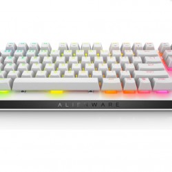 Клавиатура Dell Alienware Tenkeyless Gaming Keyboard - AW420K - US (QWERTY) - Lunar Light - Клавиатури, Мишки и Падове