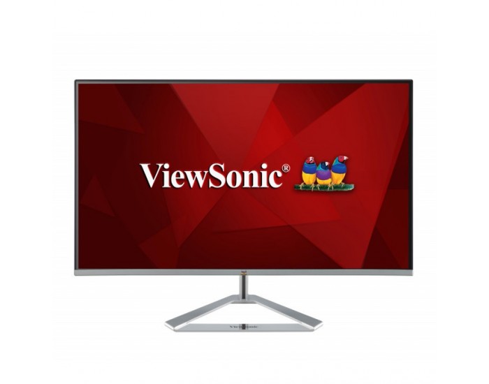 VIEWSONIC VX2476-SMH 23.8inch 1920x1080 FHD 4ms VGA 2xHDMI speaker H178/V178 viewing angle SuperClear IPS silver bezel 3 sides