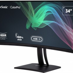 VIEWSONIC VP3481A 34inch 3440x1440 21:9 SuperClear VA Curve monitor hardware calibration 100 sRGB 2xHDMI DP USB type C & USB - Viewsonic