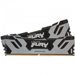 Kingston 96GB 6000MT/s DDR5 CL32 DIMM (Kit of 2) FURY Renegade Silver XMP, EAN: 740617338805 - Компютърни Компоненти