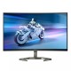 Монитор Philips 32M1C5500VL, 31.5" Curved 1500R VA WLED, 2560x1440@165Hz, 4ms GtG, 1ms MPRT, 250cd m/2, 3000:1, Mega Infinity DCR, Adaptive Sync, FlickerFree, Low Blue Light, Tilt, 2xHDMI, DP