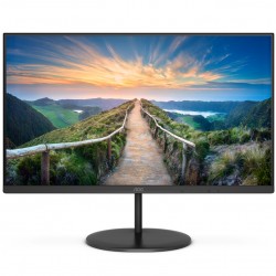 Монитор AOC Q24V4EA, 23.8" IPS WLED, 2560x1440@75Hz, 4GtG, 250m/2, 1000:1, DCR 20M:1, Adaptive Sync, FlickerFree, Low Blue Light, 2Wx2, Tilt, HDMI, DP - Монитори