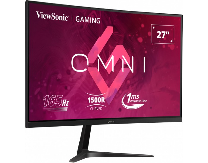 VIEWSONIC VX2718-PC-MHD Gaming Monitor 27inch FHD VA curve frameless 165Hz 1ms MPRT 2xHDMI DisplayPort speakers