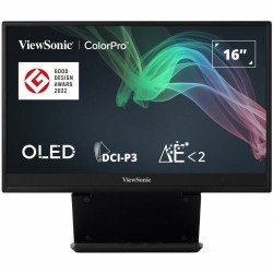 VIEWSONIC VP16-OLED 15.6inch 1920x1080 16:9 FHD Portable OLED monitor Micro HDMI 2 USB-C speakers integration hood foldable stand - Viewsonic