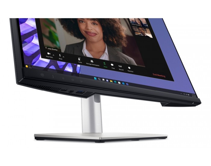 Монитор Dell P2424HEB, 23.8" Video Conferencing, FullHD (1920x1080) AG, IPS, 16:9, 5ms, 1000:1, 250 cd/m2, 99% sRGB, HDMI, DP, USB-C, USB 3.2 hub, RJ45, 1x 4MP RGB + IR 2K camera, 2x digital mic, 2x 5W speaker, Height Adj, Pivot, Swivel, Tilt, Black