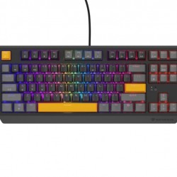 Клавиатура Genesis Gaming Keyboard Thor 230 TKL Anchor Gray Positive US RGB Mechanical Outemu Red - Клавиатури, Мишки и Падове