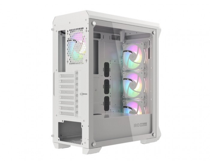 Кутия за компютър Genesis Gaming PC Case IRID 505 ARGB V2 Midi Tower Window White