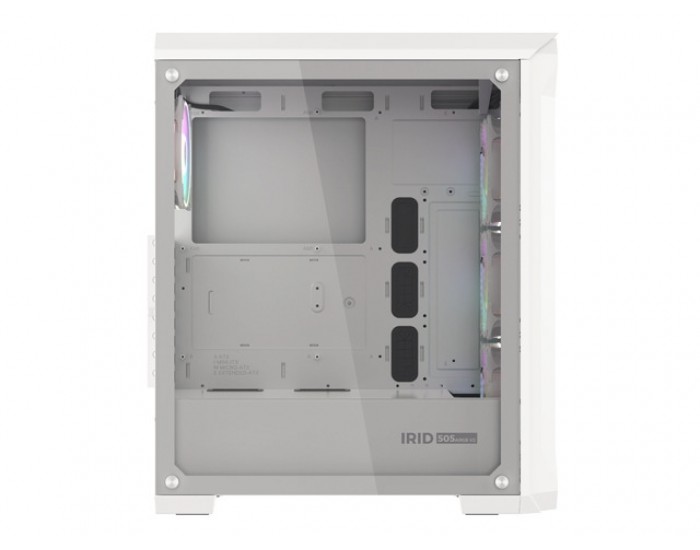 Кутия за компютър Genesis Gaming PC Case IRID 505 ARGB V2 Midi Tower Window White